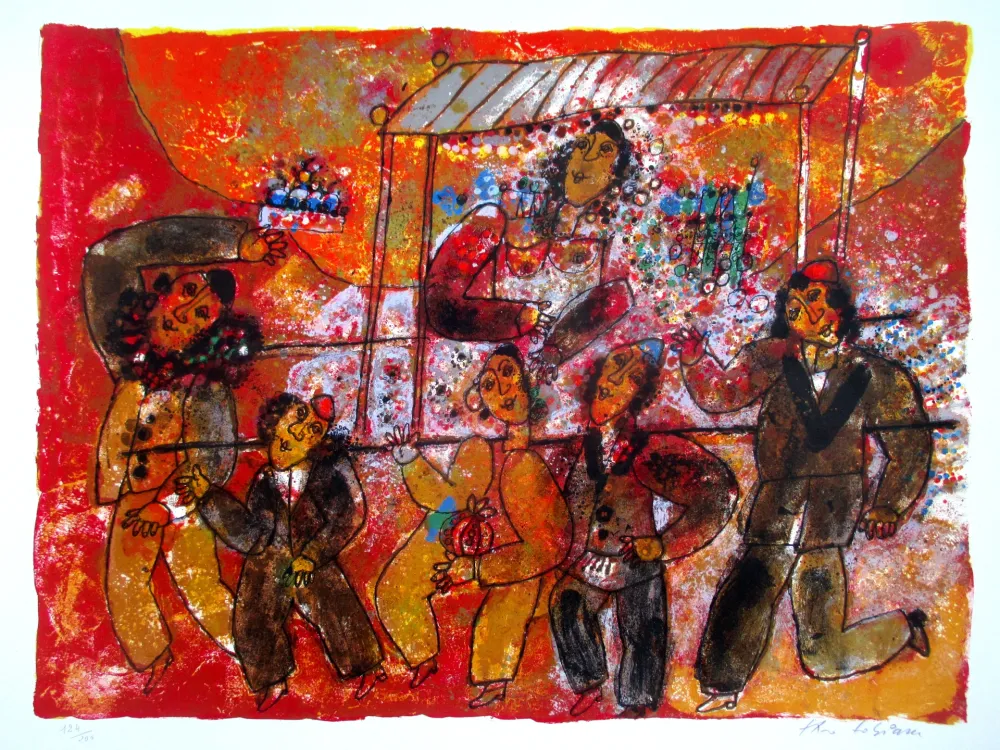 Litografia Tobiasse - The Song of Songs 3