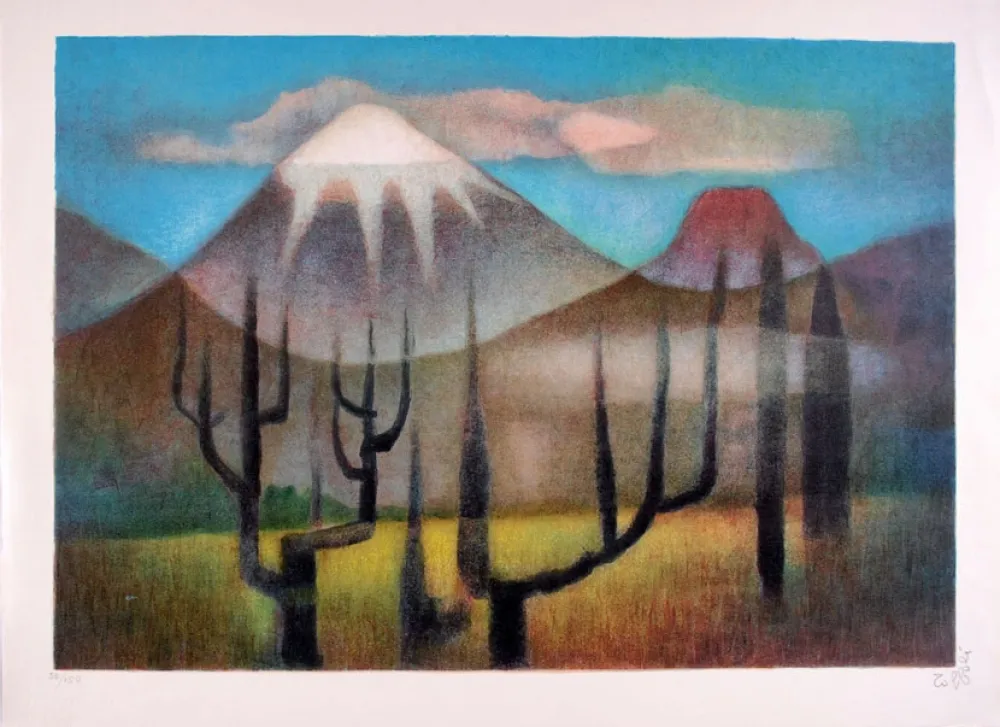 Litografia Toffoli - Montagnes mexicaines