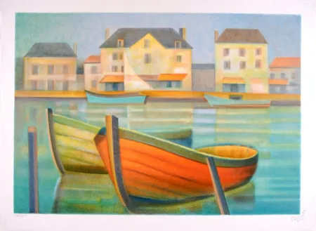 Litografia Toffoli - Soleil du Midi en Vendée