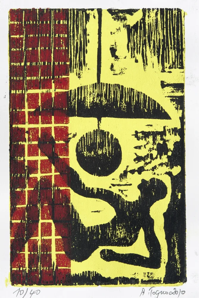 Xilogravura Toguo - The Long Night