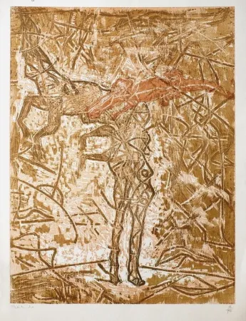 Xilogravura Toledo - Crocodrilos de cabeza