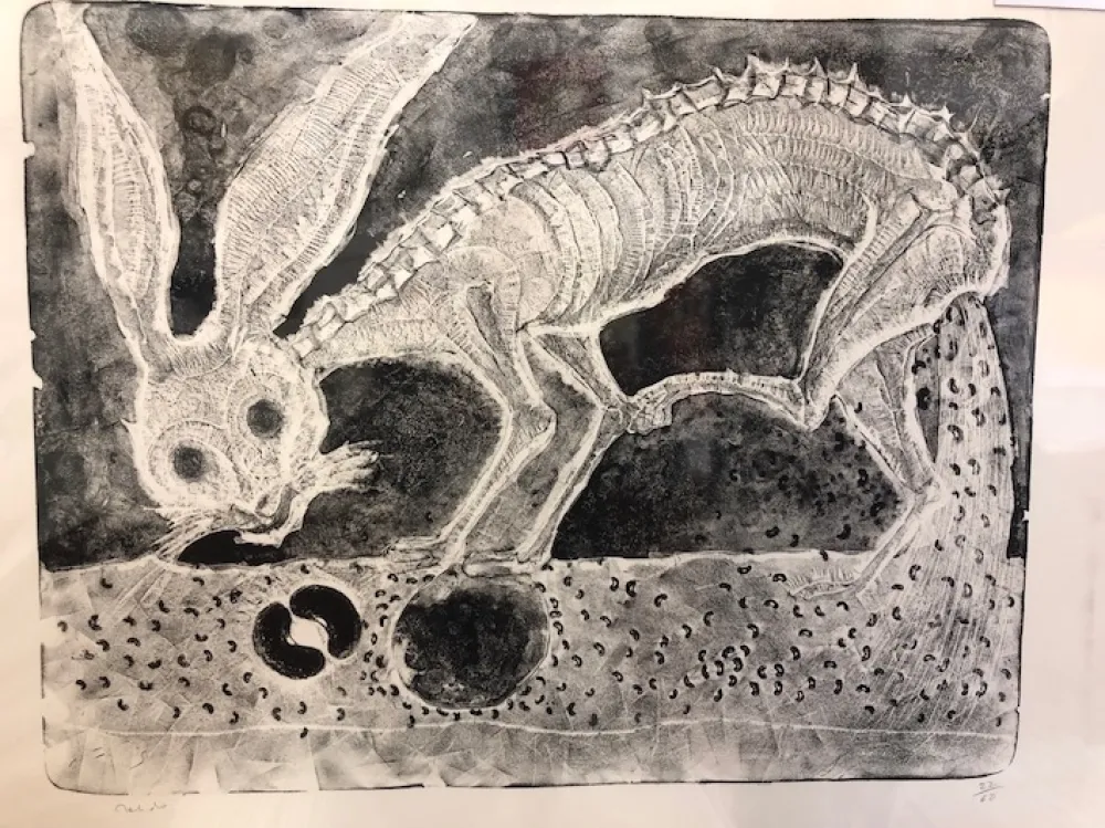 Litografia Toledo - El origin del frijol