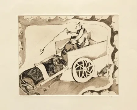 Gravura Toledo - Horse and Carriage