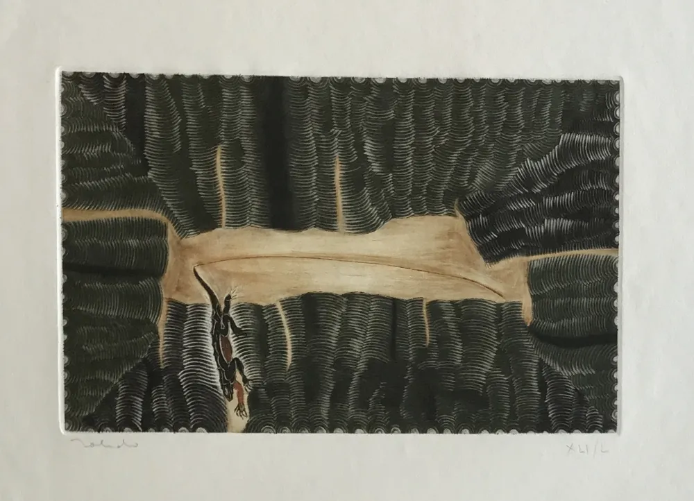 Gravura Toledo - Iguana in the Labyrinth