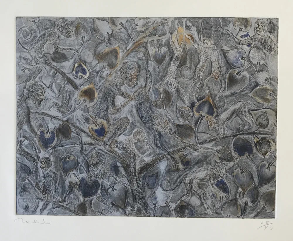 Gravura Toledo - Monkeys in Tree