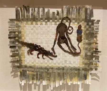 Sem Técnica Toledo - Tejido con Cocodrillo y Changos (Weaving with Crocodile and Monkeys)