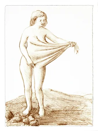 Litografia Topor - 4 Neuf Grâces