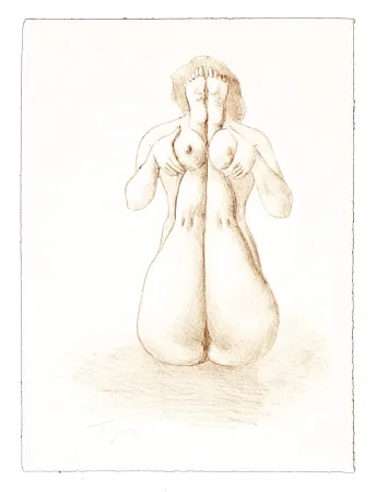 Litografia Topor - 7 Neuf Grâces