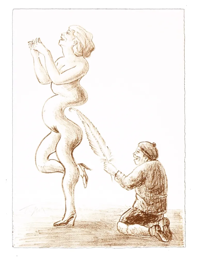 Litografia Topor - 8 Neuf Grâces