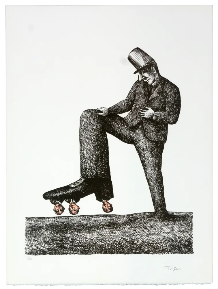 Litografia Topor - La semelle sainte