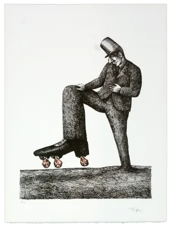 Litografia Topor - La semelle sainte