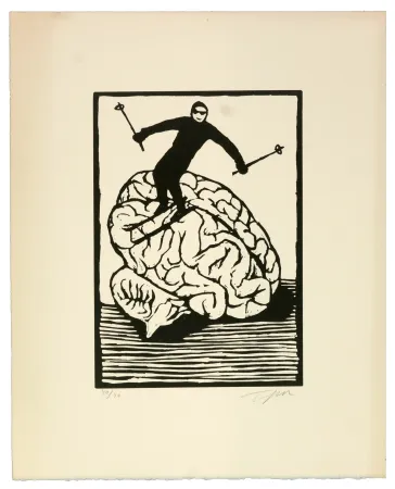 Linogravura Topor - Le style lisse