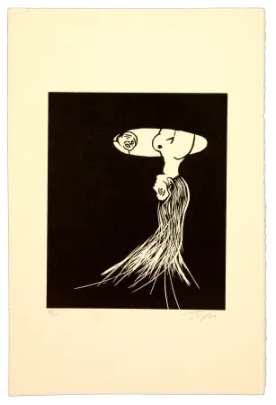 Linogravura Topor - Limelight