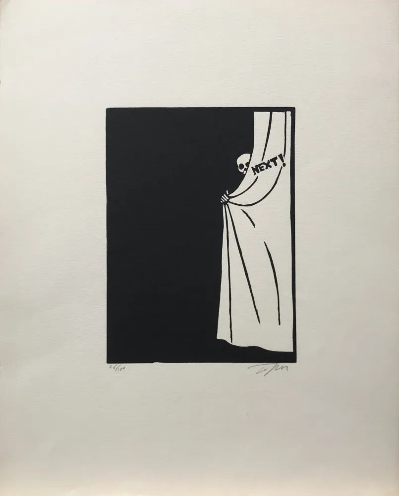 Linogravura Topor - Next