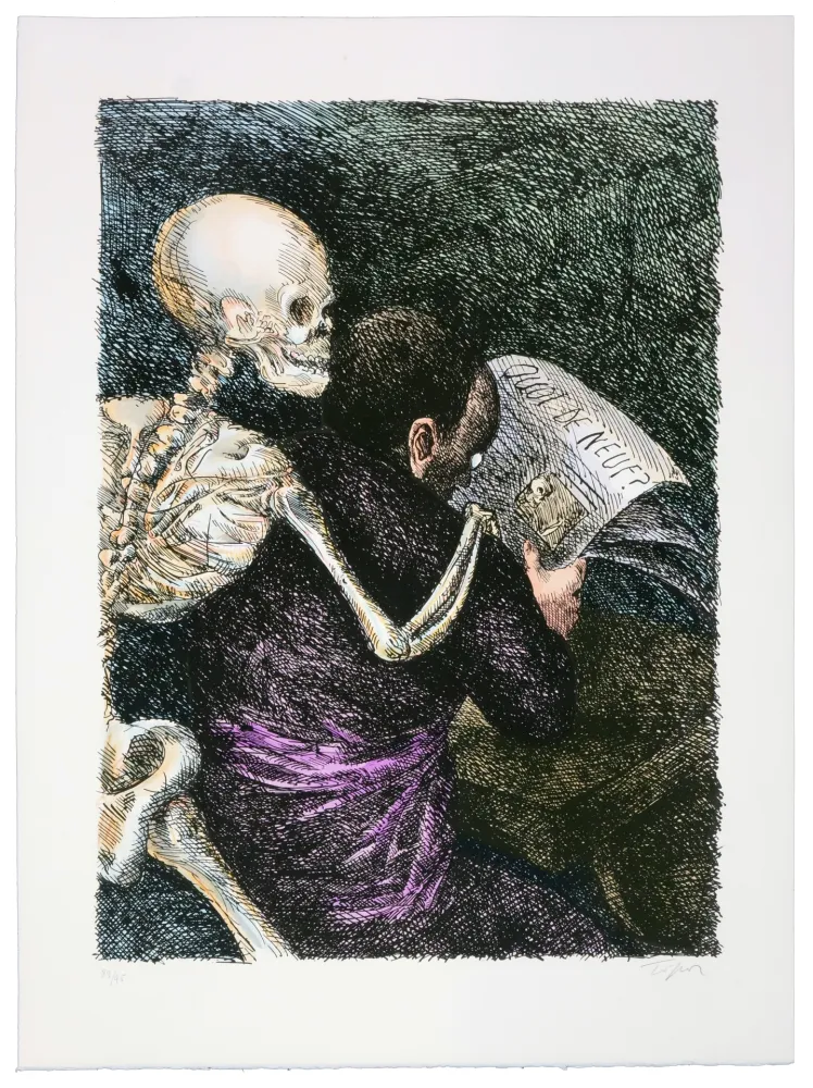 Litografia Topor - Sans titre