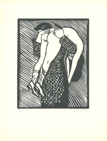 Linogravura Topor - Tableau de chasse