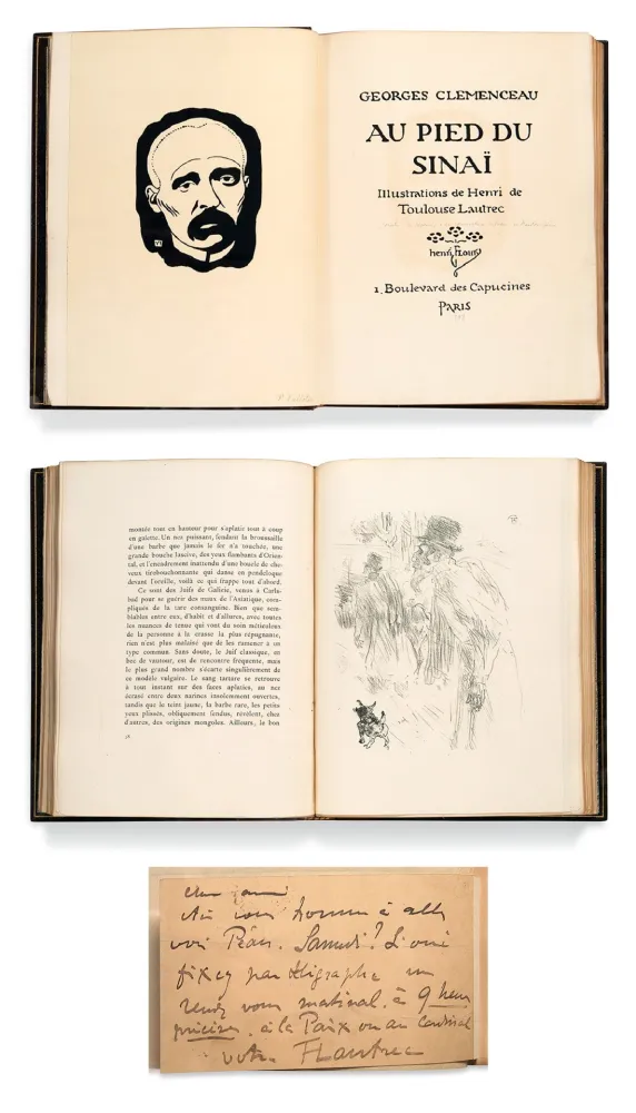 Livro Ilustrado Toulouse-Lautrec - AU PIED DU SINAÏ. Illustrations de Henri de Toulouse-Lautrec, avec suite [1898].