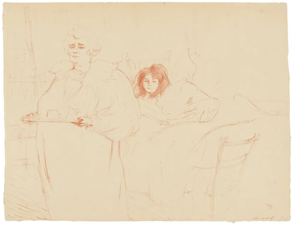 Litografia Toulouse-Lautrec - Elles