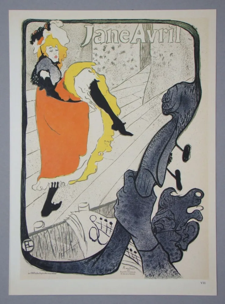 Heliogravura Toulouse-Lautrec - Jane Avril