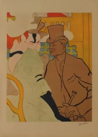 Litografia Toulouse-Lautrec - L'Anglais au Moulin Rouge