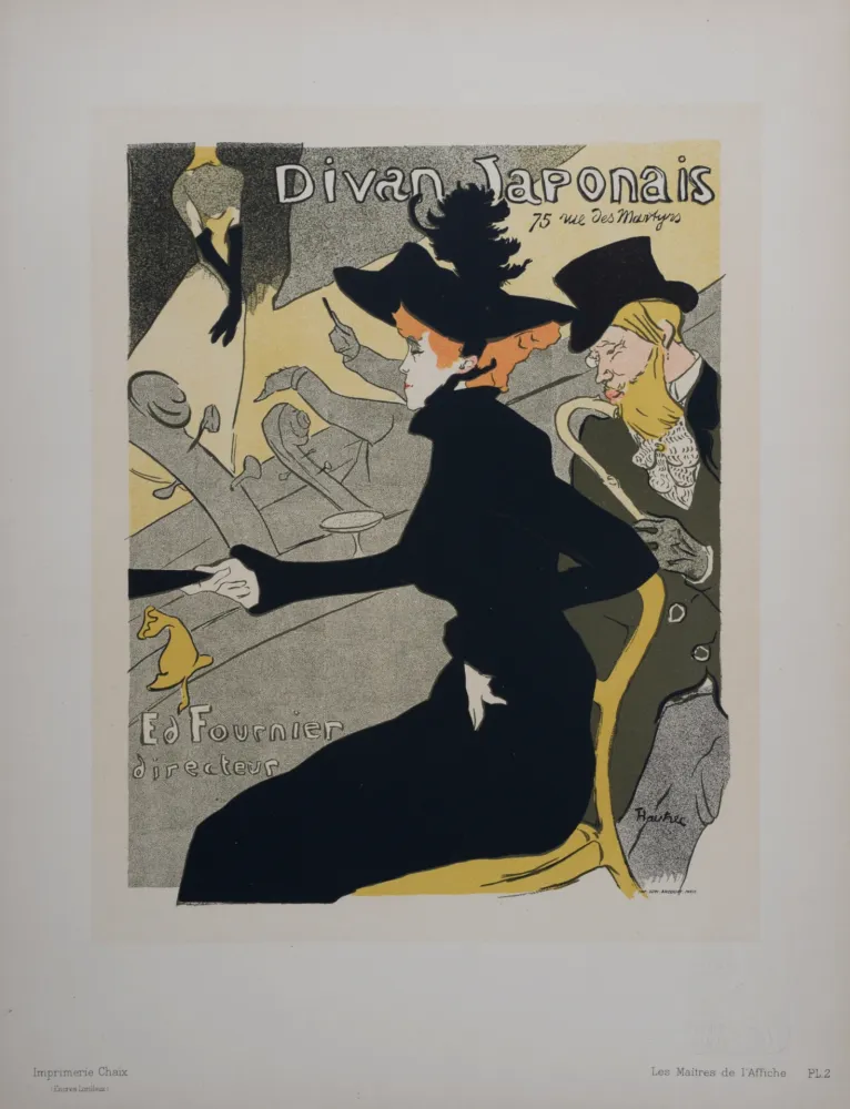 Litografia Toulouse-Lautrec - Le Divan Japonais, Les Maitres de L’Affiche, 1896