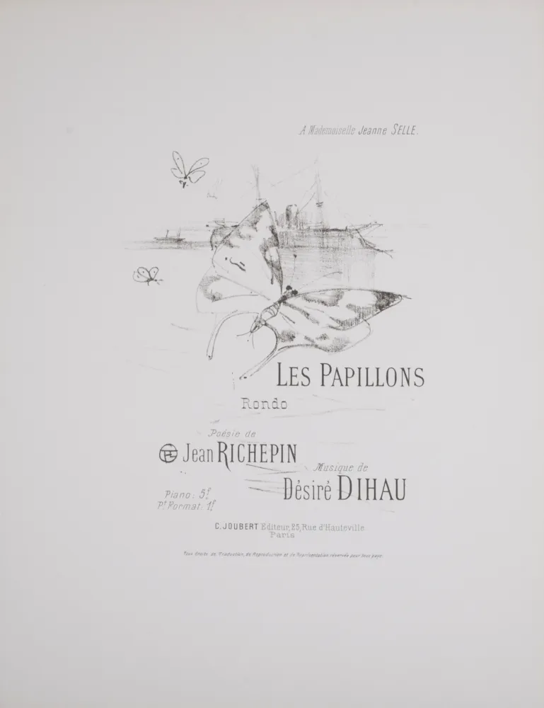 Litografia Toulouse-Lautrec - Les Papillons, 1895
