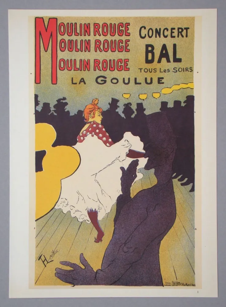Heliogravura Toulouse-Lautrec - Moulin-Rouge - La Goulue