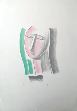 Litografia Tozzi - Volto