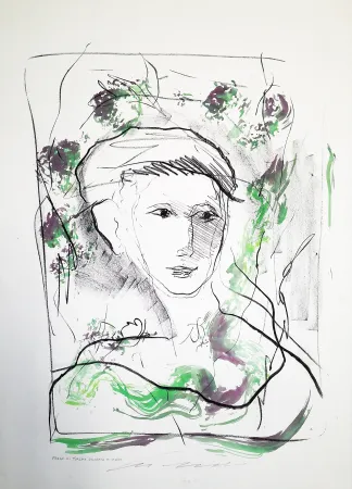 Litografia Treccani - Fanciulla