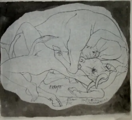 Litografia Trémois - Europe et les Metamorphoses