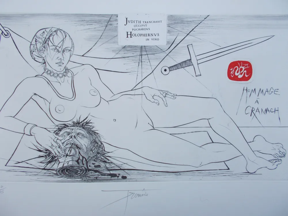 Gravura Trémois - Hommage à Cranach