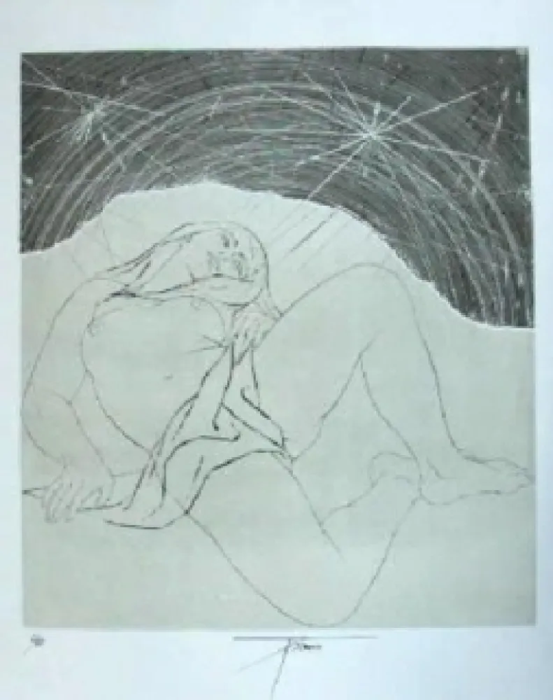 Gravura Trémois - Nu