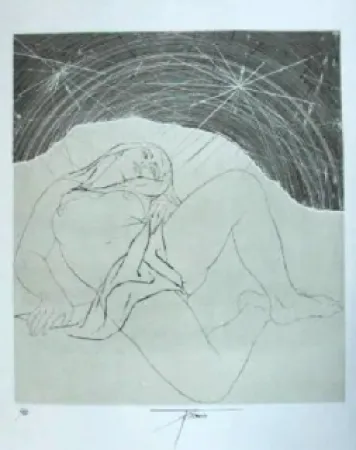 Gravura Trémois - Nu