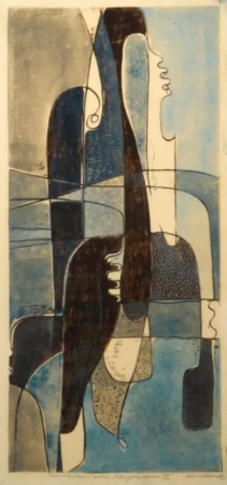 Linogravura Tschudi - Venezianische Rhythmen III