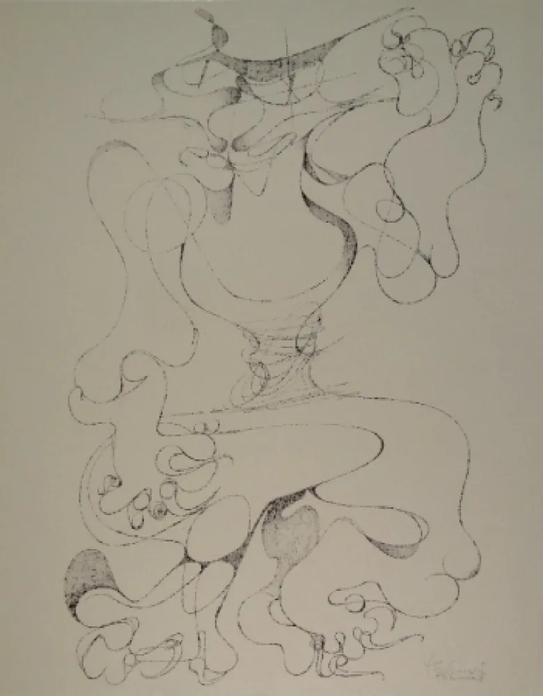 Litografia Tschumi - Spielkatze