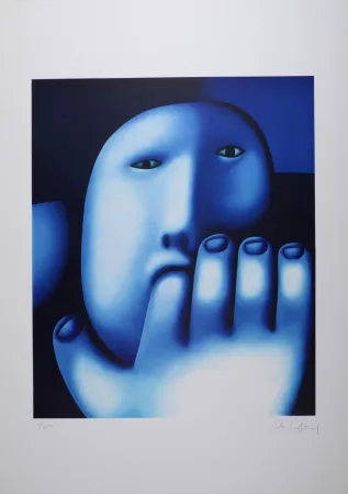 Litografia Tselkov - Personnage