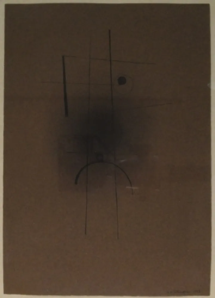 Monotipia Tutundjian - Composition géometrique abtraite / Geometrisch abstrakte Komposition