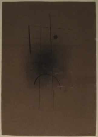 Monotipia Tutundjian - Composition géometrique abtraite / Geometrisch abstrakte Komposition