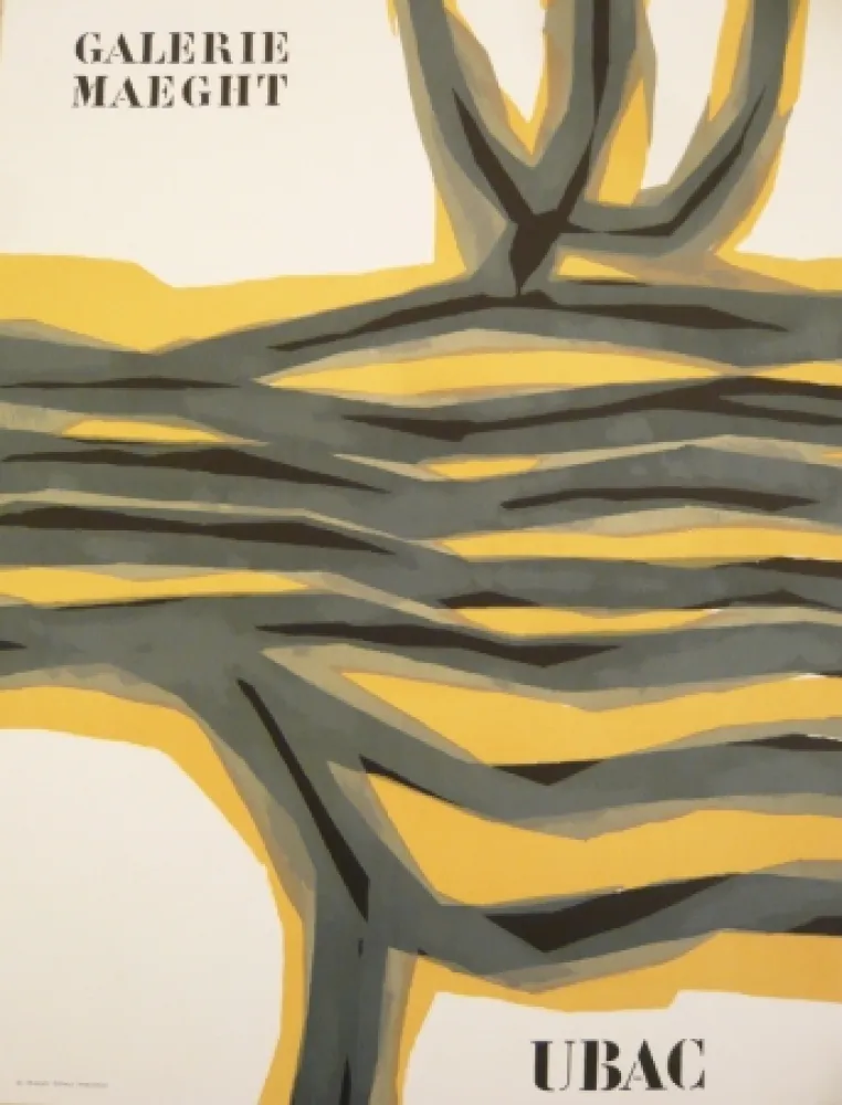 Cartaz Ubac - Affiche exposition galerie Maeght