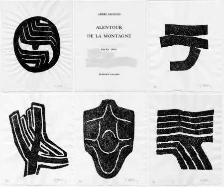 Livro Ilustrado Ubac - André Frénaud: ALENTOUR DE LA MONTAGNE. 1/20 avec suite complète signée (1980)