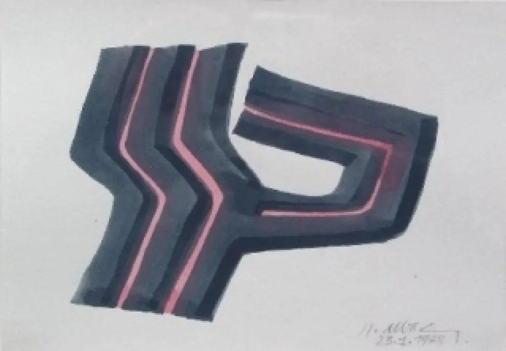 Sem Técnica Ubac - Composition abstraite 1