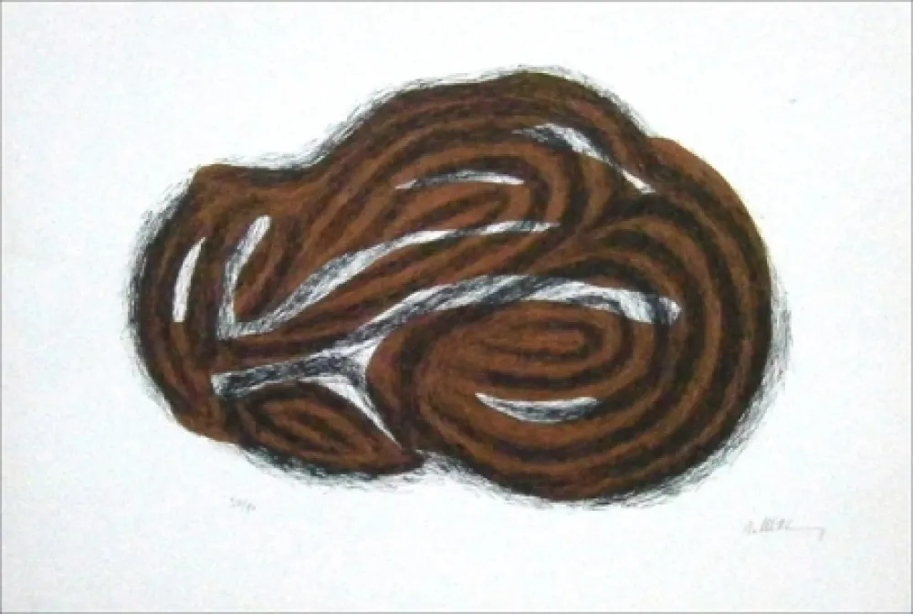 Litografia Ubac - Corps endormi