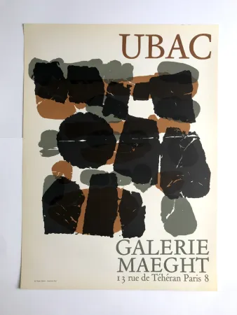 Cartaz Ubac - Galerie Maeght