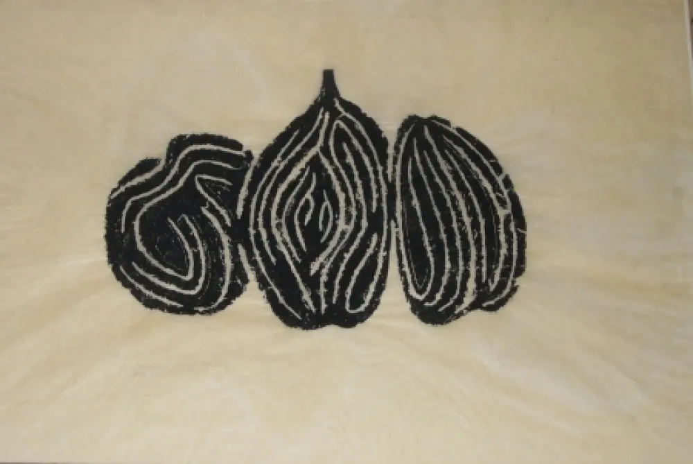 Monotipia Ubac - Les fruits 1 - empreinte ardoise