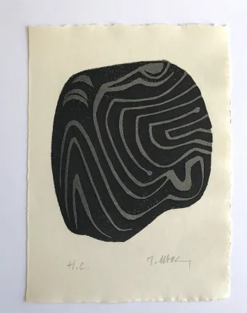 Água-Forte Ubac - L'herbe déracinée 1