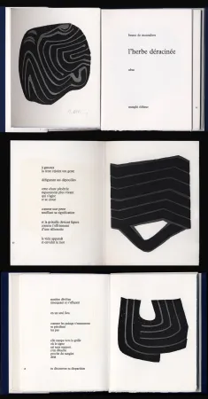 Livro Ilustrado Ubac - Montalivet. L'HERBE DÉRACINÉE. Gravures de Raoul Ubac (1975)