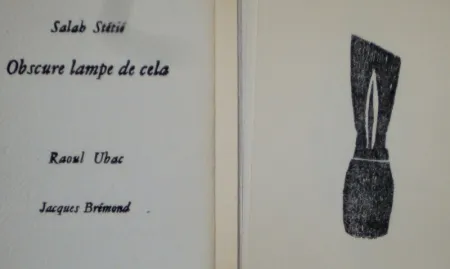 Livro Ilustrado Ubac - Obscure lampe de cela