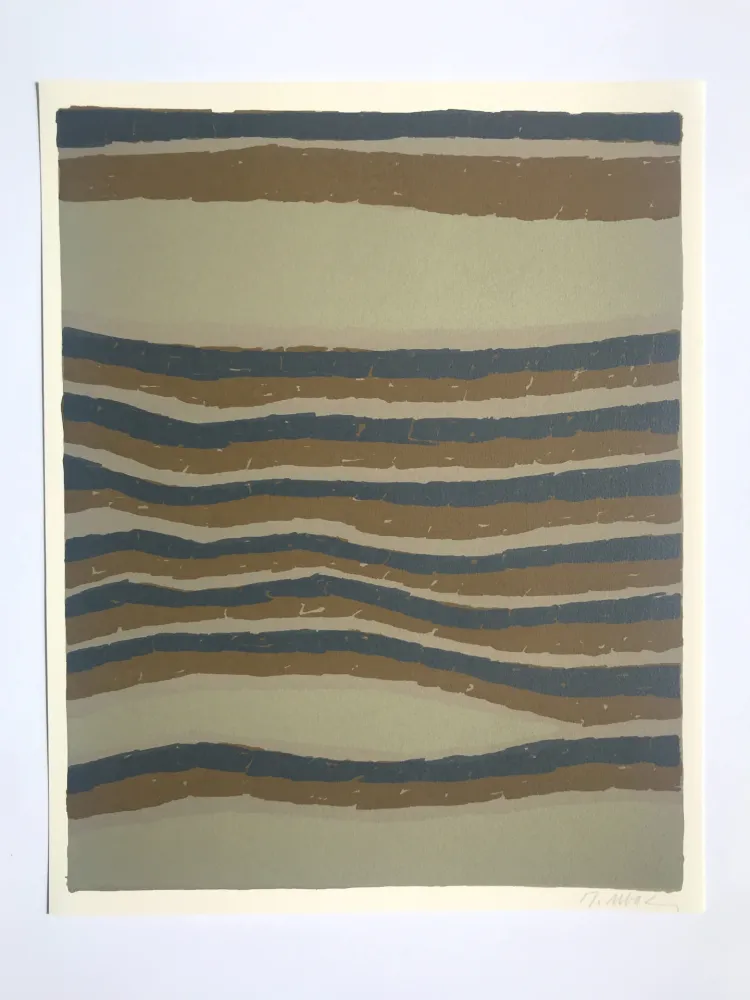 Litografia Ubac - Routes (la Terre III)