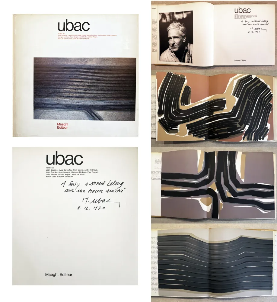 Livro Ilustrado Ubac - UBAC. Monographie dédicacée par l'artiste (Maeght 1970)
