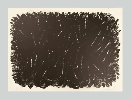 Litografia Uecker - Bewegung